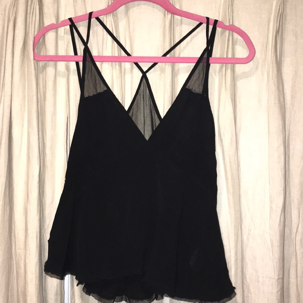 Urban Outfitters Kimchi Blue sheer back shirt